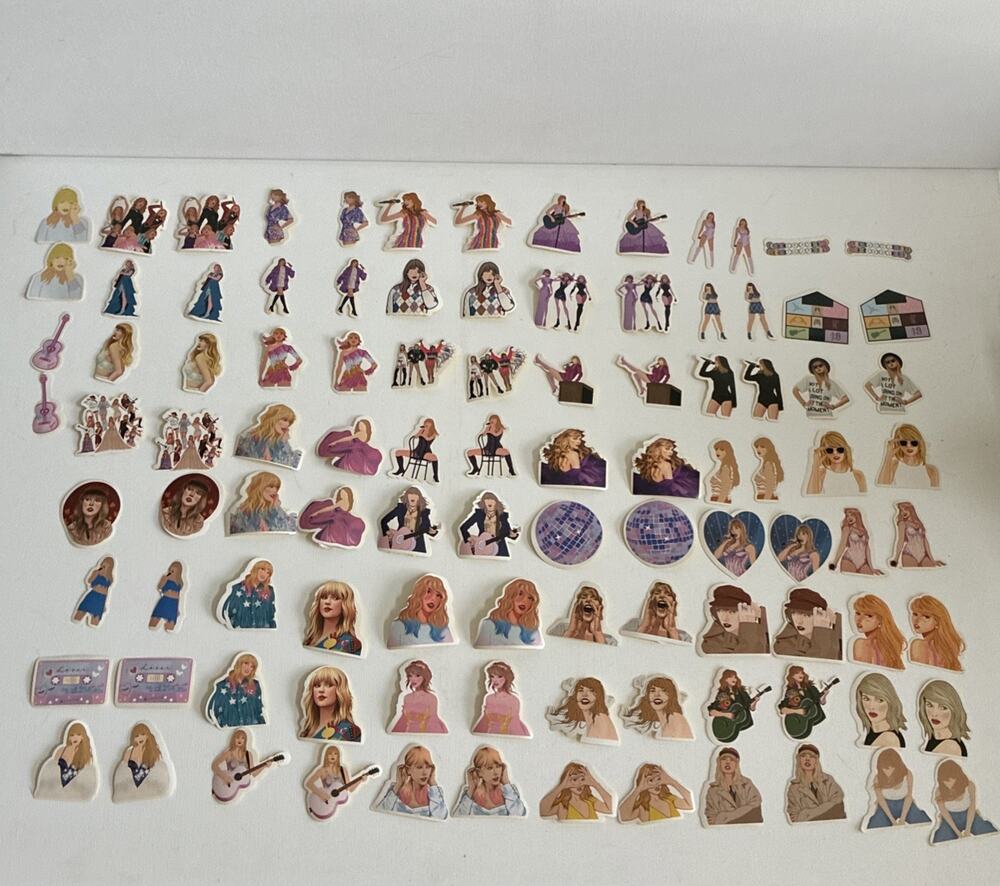 100pcs Taylor Swift Stickers Waterproof Vinyl Decals Laptop Guitar Phone